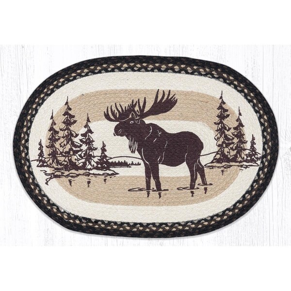 Palacedesigns 20 x 30 in. OP-313 Moose Silhouette Oval Patch PA3374674 - main